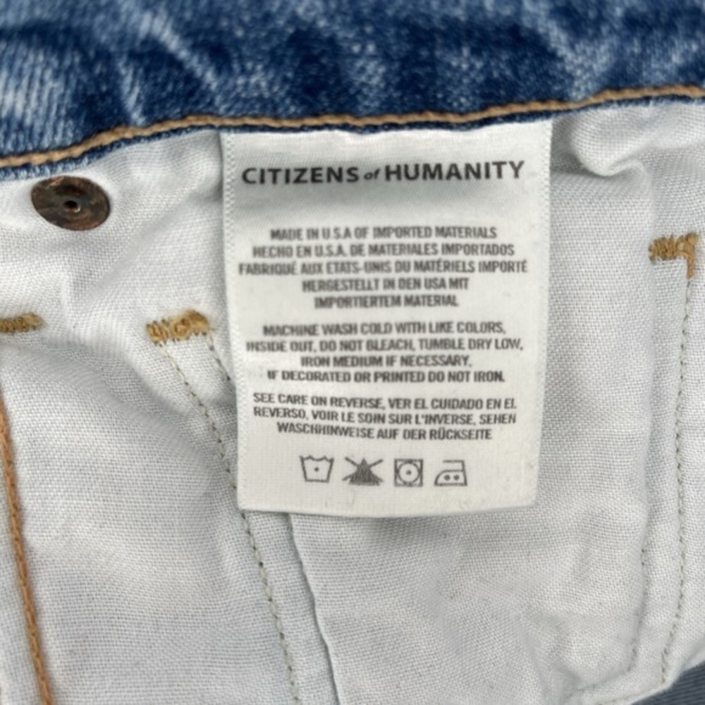Citizens Of Humanity Patchwork Jeans Women's 28 Emerson Slim Boyfriend - Picture 7 of 12
